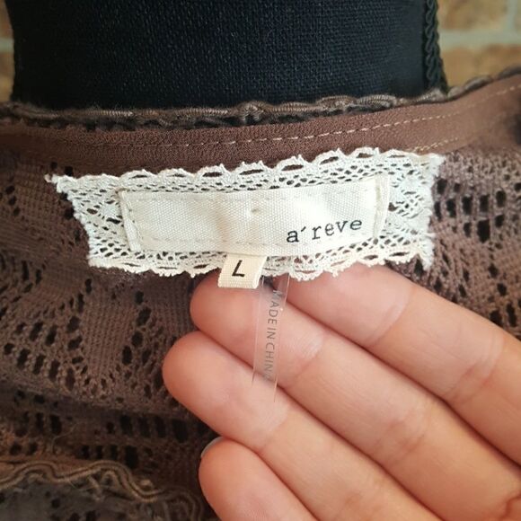 A'Reve | Crochet sleeved dress - Picture 7 of 8